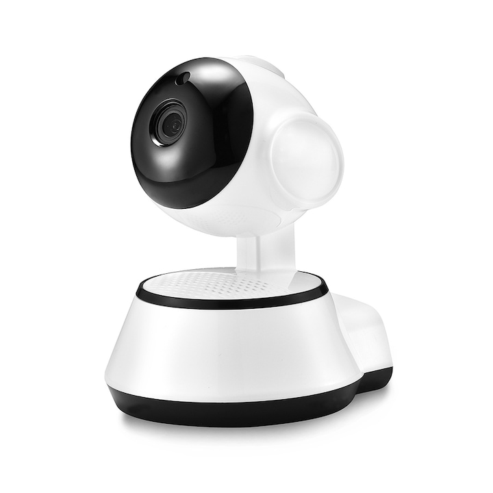 Camera Baby Monitor Interior 355° HD WiFi cu Vedere Noapte & Detectare Miscare | Conversatie Bidirectionala, Fara Cabluri