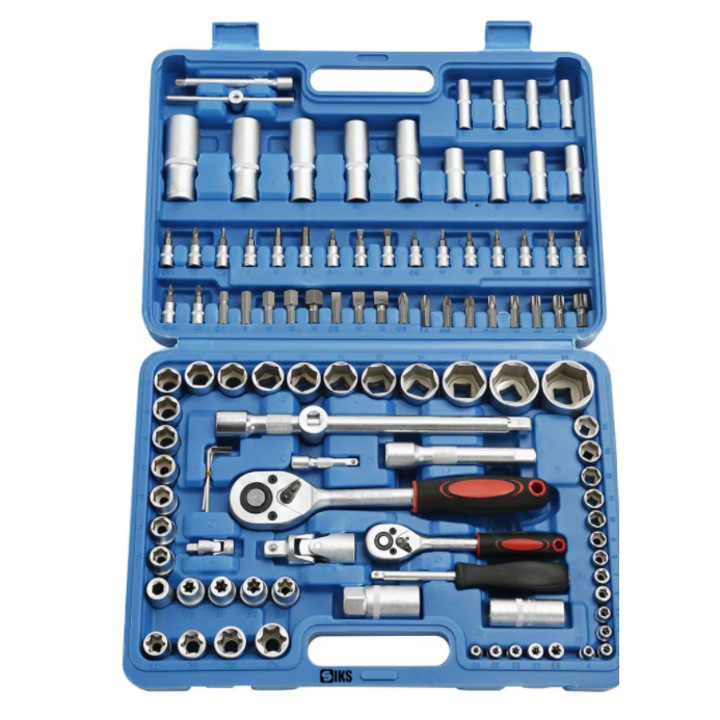 Trusa Profesionala ATT® Cu Chei Tubulare, Set 108 Bucati, Albastru