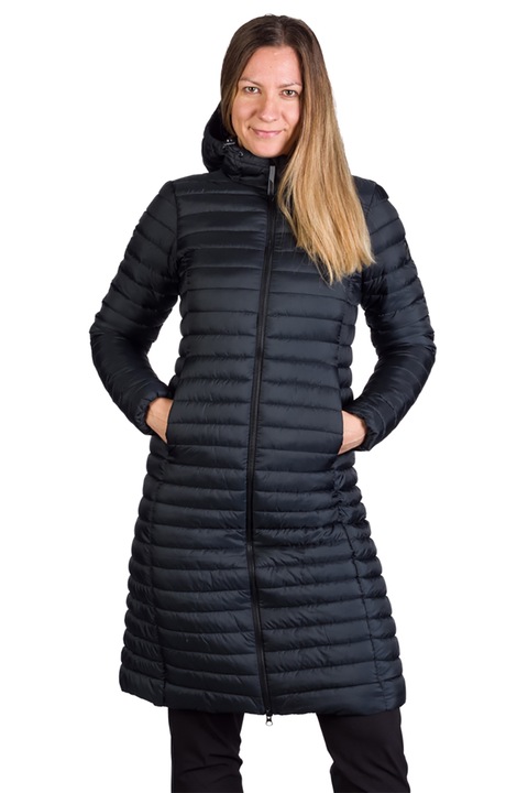 Geaca sport lunga femei Bobbie, Negru