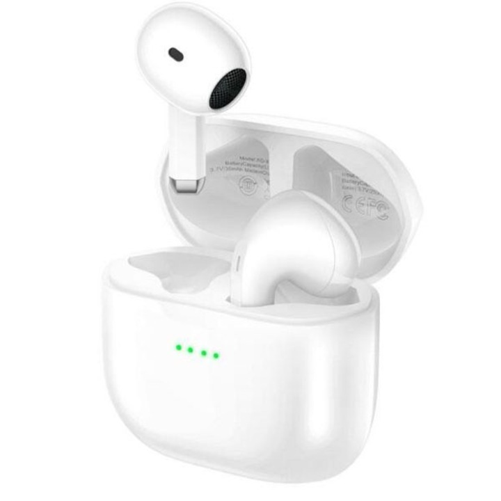 XO-X22 Vezeték nélküli fülhallgató, Bluetooth 5.3, TWS, 250 mAh kapacitás, 4 órás autonómia, fehér