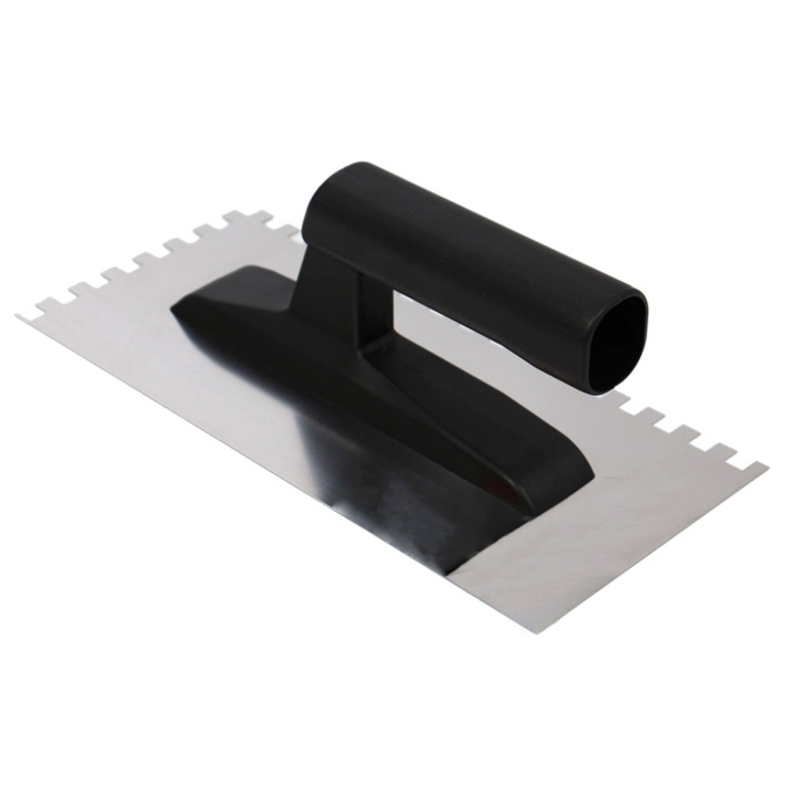 Gletiera inox Holzer 373, cu dinti de 8 mm, 27 x 13 cm