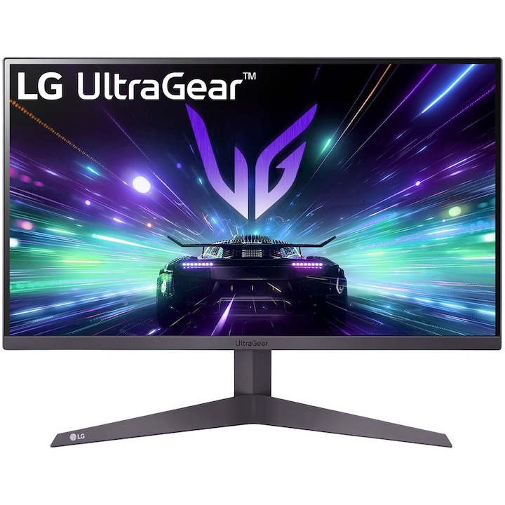 LG 24GS50F-B.AEUQ UltraGear™ LED VA 24" Gaming monitor, Full HD (1920x1080), 180Hz, 1ms, AMD FreeSync™, Black Stabilizer, Crosshair, FPS Counter, DAS, HDMI, DisplayPort, Jack, VESA, fekete