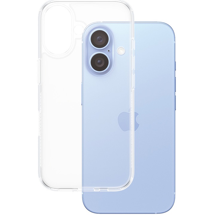 Husa de protectie PanzerGlass HardCase pentru iPhone 16, Transparent
