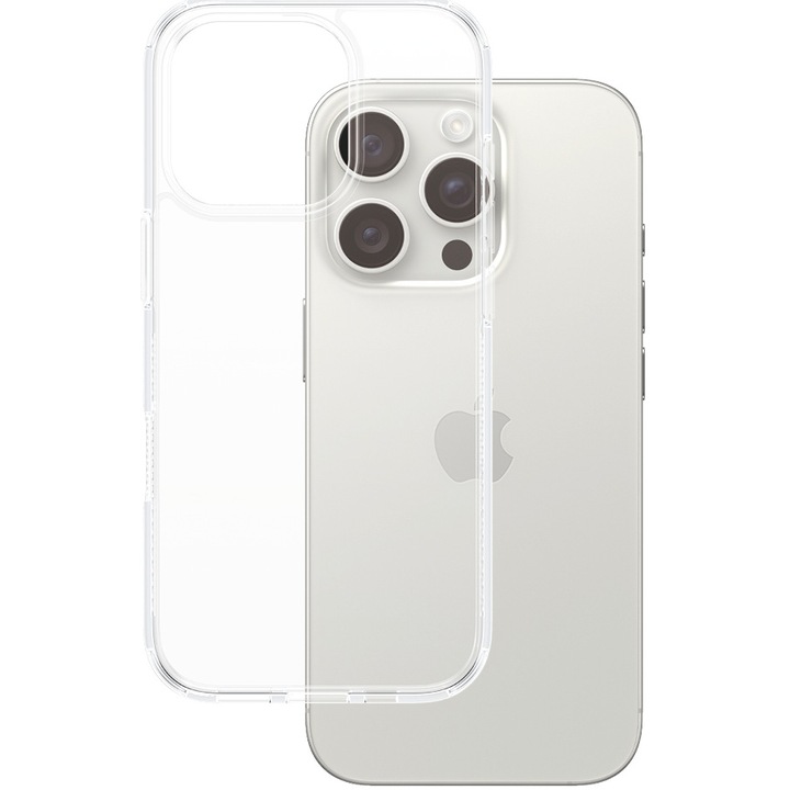 Husa de protectie PanzerGlass HardCase pentru iPhone 16 Pro, Transparent