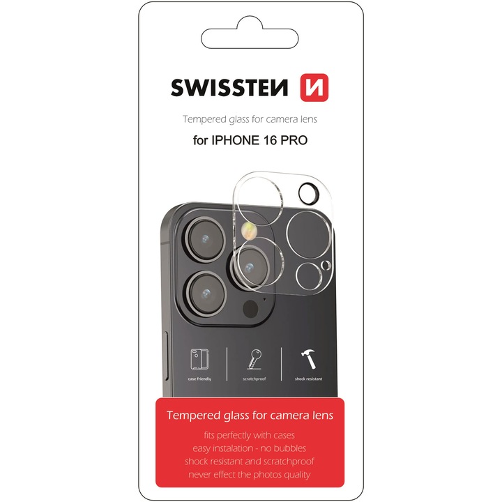 Folie de protectie Sticla Camera Swissten pentru iPhone 16 Pro