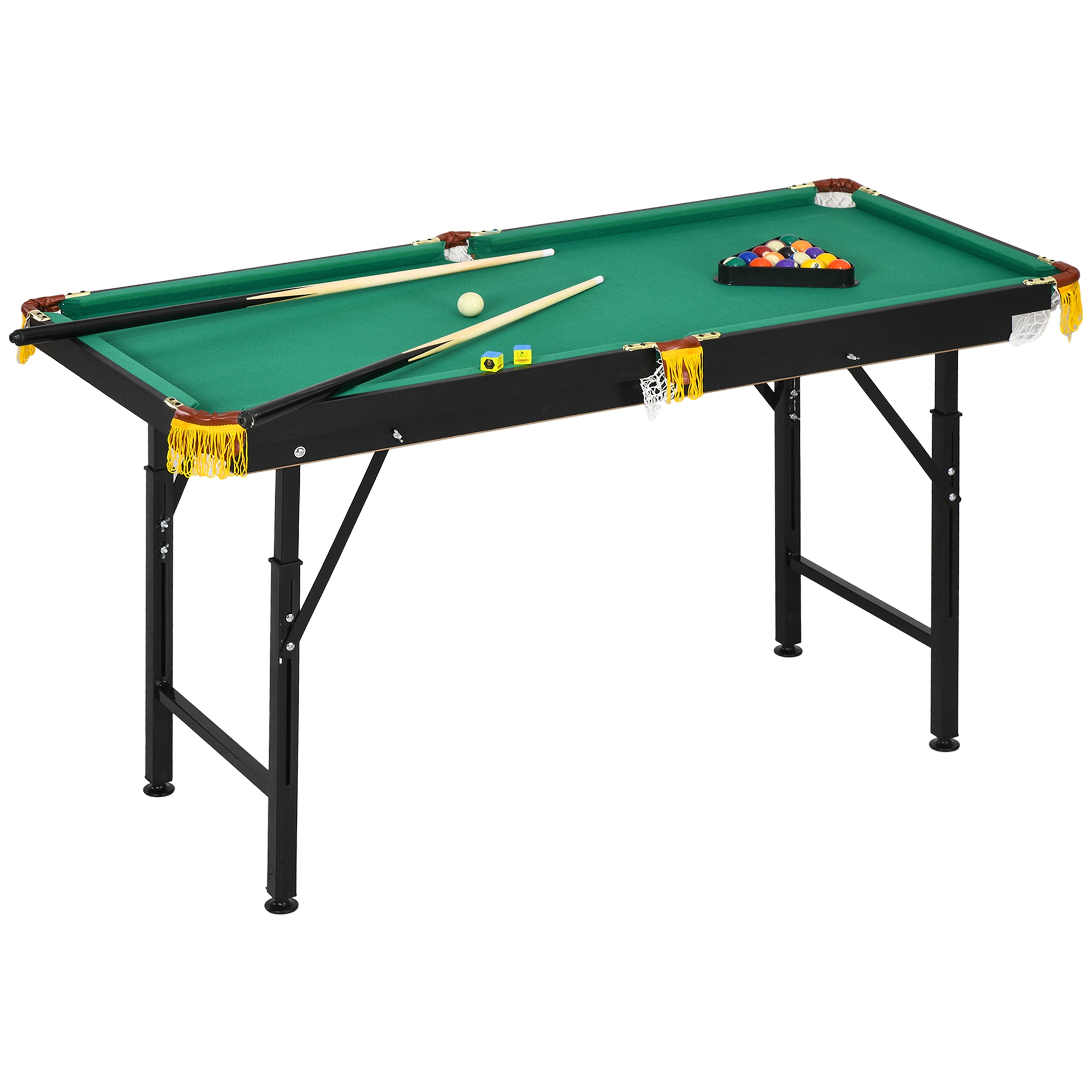 Masa de biliard, SPORTNOW, MDF/Otel, Inaltime ajustabila