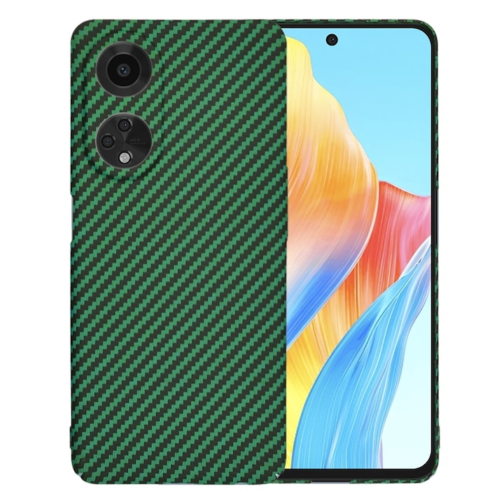ΠΠ°ΠΏΠ°ΠΊ Π·Π° Oppo A98 CarbonFiber UltraSlim Lightweight Π·Π΅Π»Π΅Π½