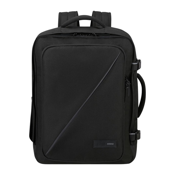 Hétköznapi laptop hátizsák, American Tourister, Take2Cabin M, Textil, 15.6", Fekete, 248248