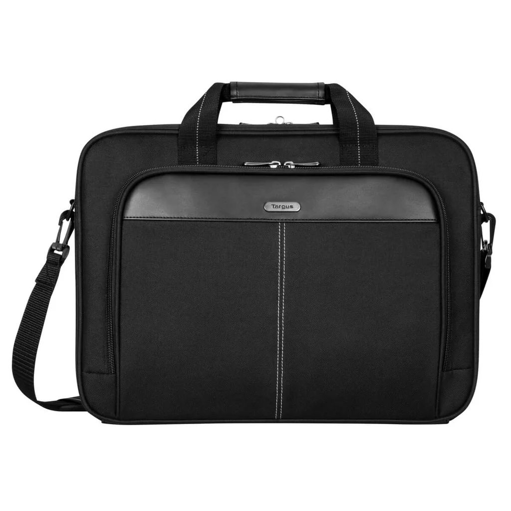 Geanta laptop Targus Classic Slim, 15,6", textil, neagra, 420x66x334mm