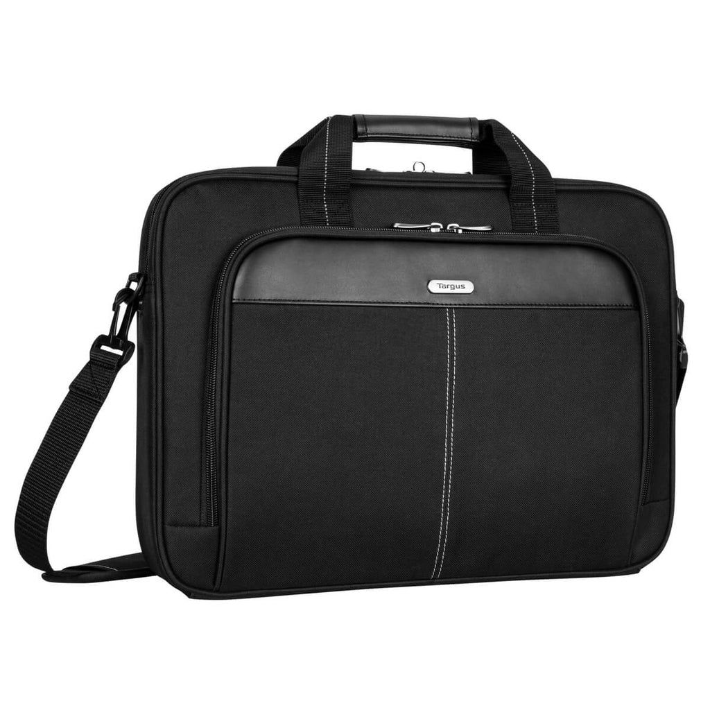Geanta laptop Targus Classic Slim, 15,6", textil, neagra, 420x66x334mm
