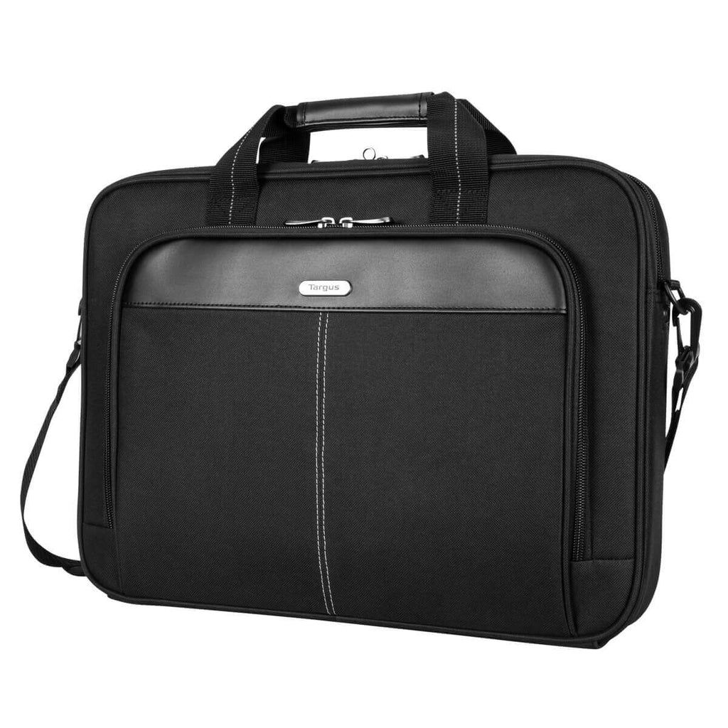 Geanta laptop Targus Classic Slim, 15,6", textil, neagra, 420x66x334mm