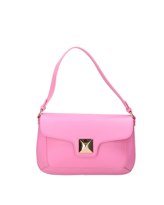 Gave Lux, Geanta de piele cu bareta de umar, Roz