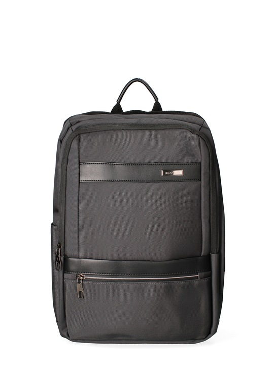 B Cavalli B, Rucsac unisex dreptunghiular cu buzunar frontal cu fermoar 175607, Gri