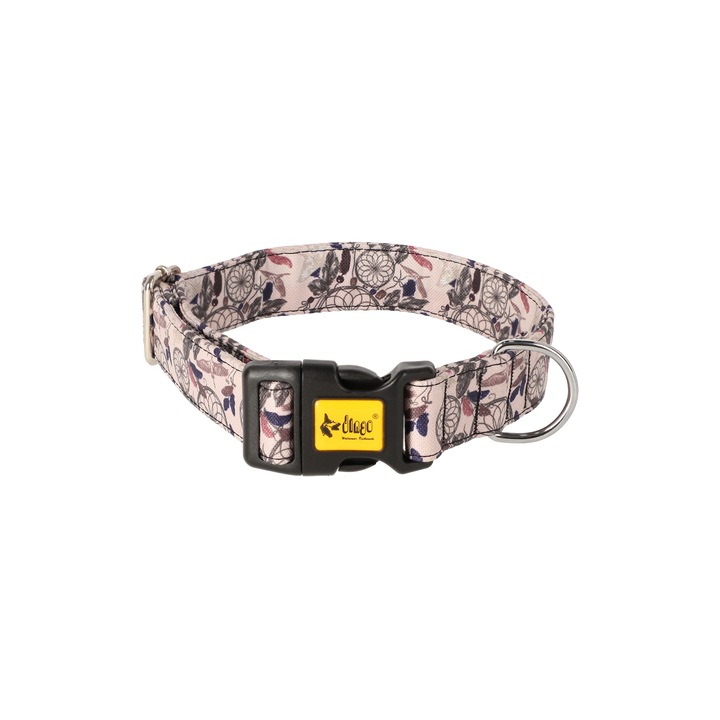 Zgarda pentru caini, Dingo, ajustabil, impermeabil, bej, 1.6cm x 30cm