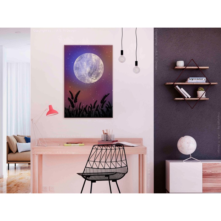 Картина Artgeist, Италианско платно - Нощ в провинцията, 1 част, Вертикална - 40 x 60 см