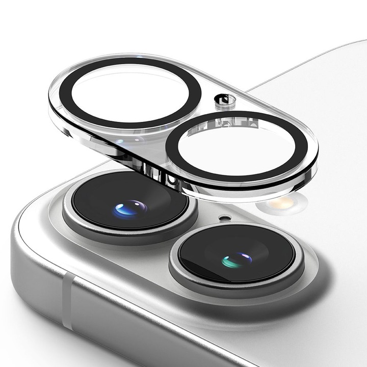 2 db Ringke Protector kameraüveg fólia készlet, amely kompatibilis az iPhone 16 / 16 Plus Clear készülékkel