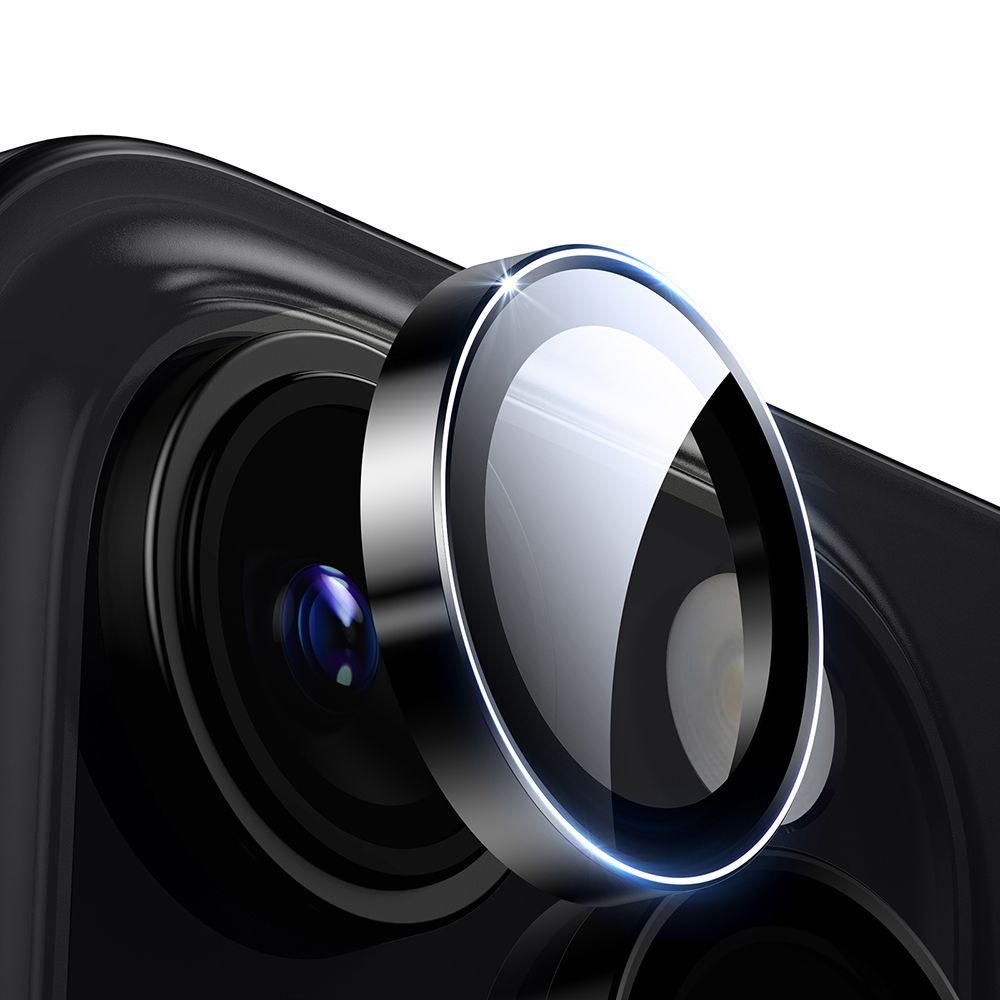 Protectie sticla camera foto ESR Armorite compatibila cu iPhone 16 Pro / 16 Pro Max Black