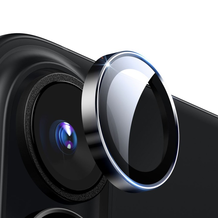 ESR Armorite kameraüveg védelem, iPhone 16 / 16 Plus készülékkel kompatibilis, Black