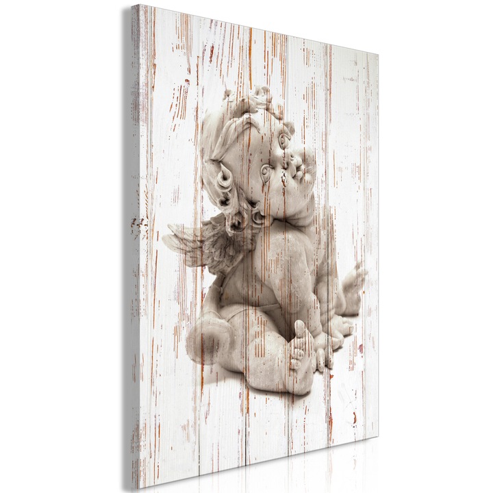 Artgeist vászonkép, Prémium nyomat - Gondolkodó Cupido, 1 darab, Függőleges - 20 x 30 cm