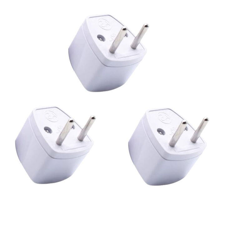 3 db Univerzális adapter készlet, 110V-250V aljzatokhoz, 10A, Pousbo, kompatibilis UK, US, AU, EU