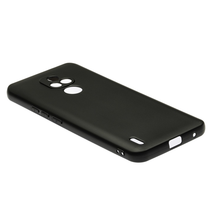 Husa de telefon, MANGUSTA, compatibil cu Motorola E7, model Matte Slim, TPU, negru