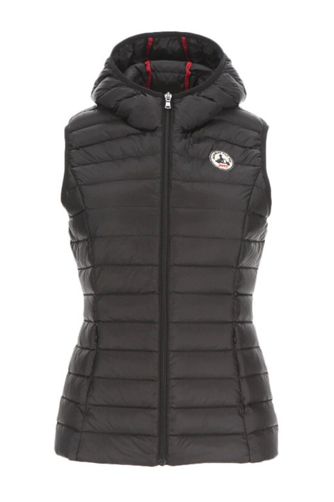 JOTT, Vesta slim fit cu gluga, Negru, L