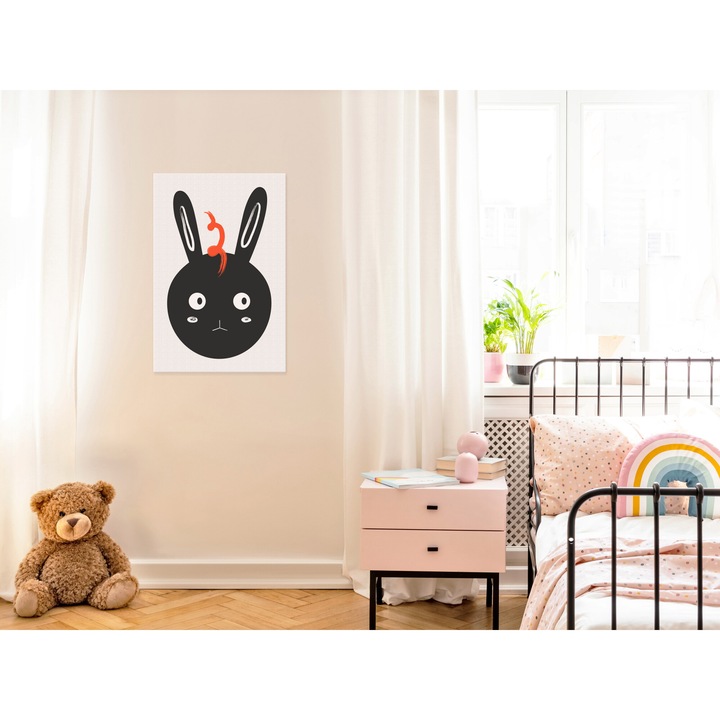 Artgeist vászonkép, prémium nyomat - Rabbit Sees Everything, 1 darab, függőleges - 80 x 120 cm