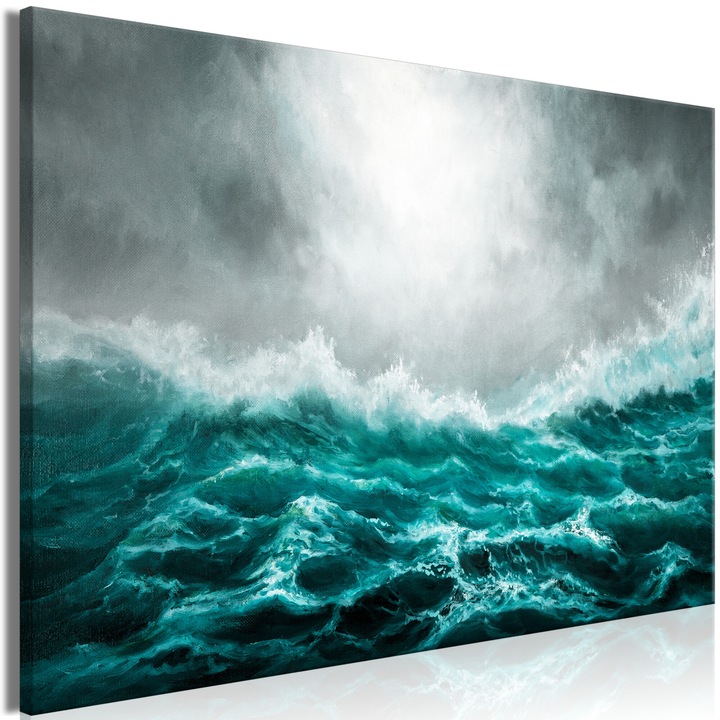 Картина Artgeist, Италиански канавас - Restless Ocean, 1 част, Wide - 60 x 40 см