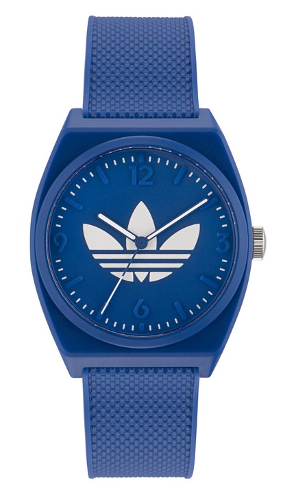 Мъжки часовник Adidas PROJECT TWO, син, каишка от смола, водоустойчивост 5 ATM