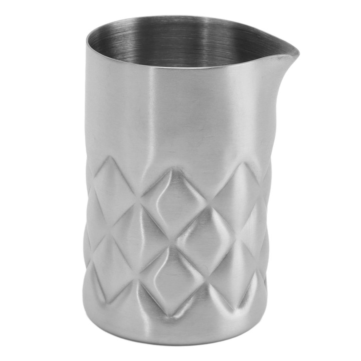 Koktélkeverő pohár, rozsdamentes acél rácsos kialakítás külső rúddal, keverőkancsó piknikpartikhoz