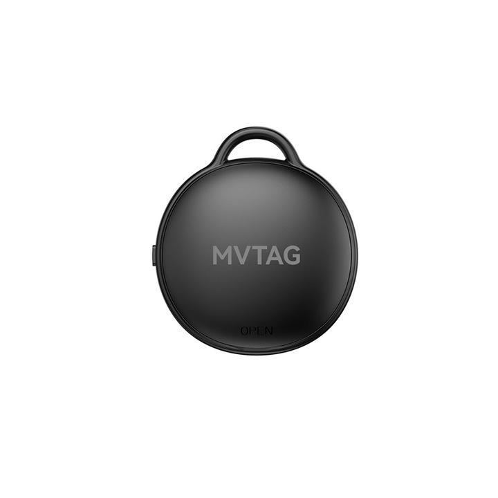 Търсене на изгубено устройство с аларма Глобално местоположение Съвместим с Apple Find My за деца Домашни любимци Възрастни Ключове Багаж Черен