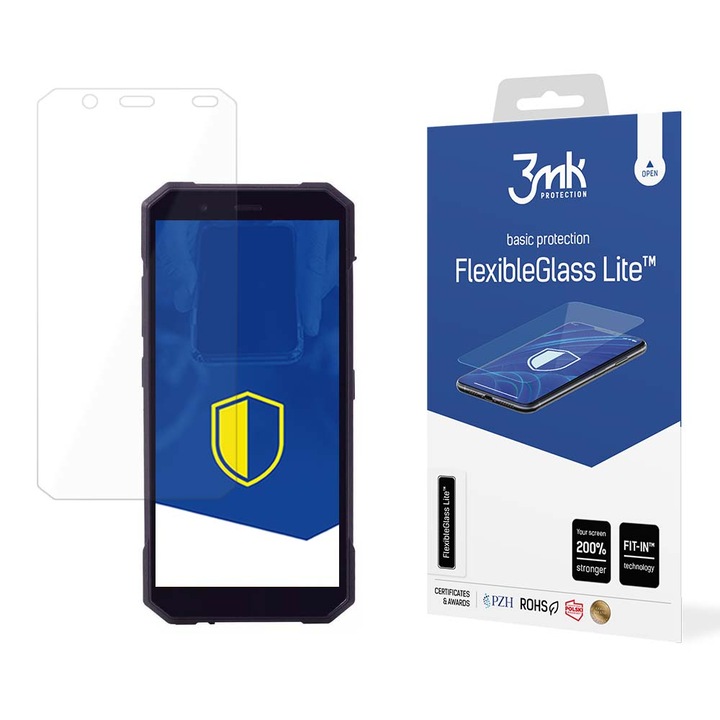 Folie de protectie pentru smartphone-uri, Sticla hibridă, Transparent