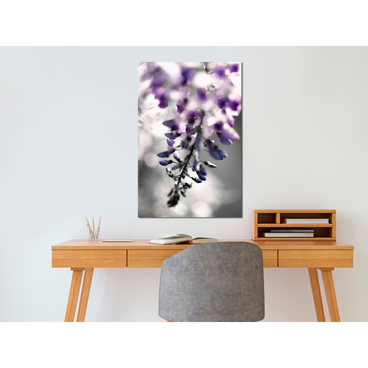 Канава картина Artgeist, Премиум принт - Violet Ringtones, 1 част, Вертикална - 20 x 30 см