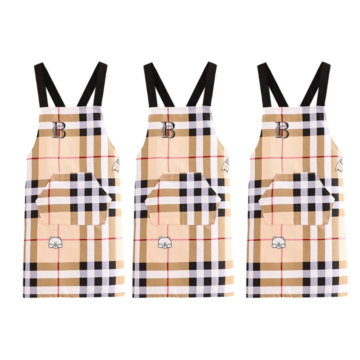 Set 3 sorturi de bucatarie, Cozevdnt, bumbac + panza, impermeabile, 95x72cm
