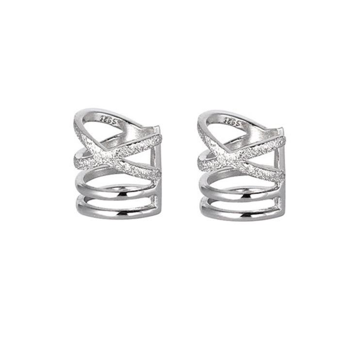 Haiaveng Réz fülbevaló, Kreatív geometrikus fülgyűrű, lyukasztás nélküli fülhöz, Divatékszer nőknek