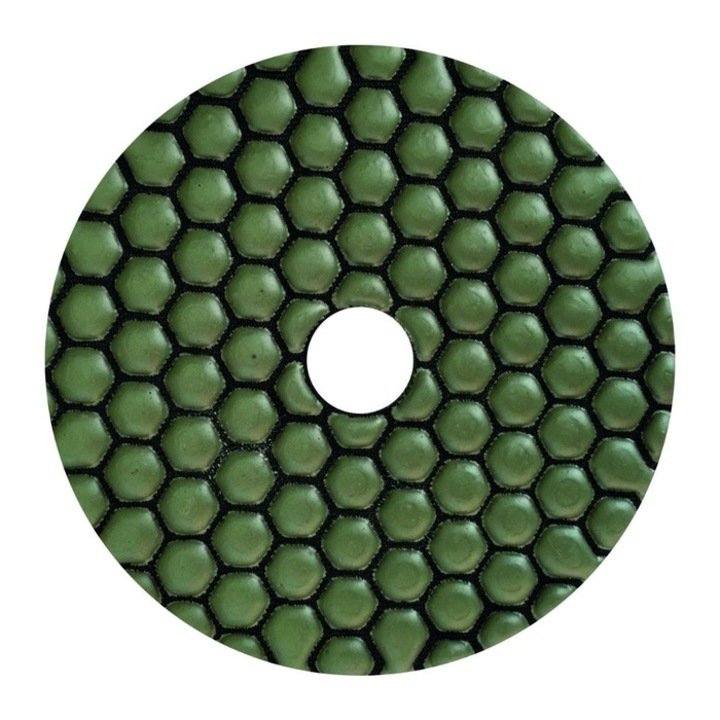 Disc diamantat, continuu, pentru slefuire marmura / mozaic / granit / piatra naturala, Carat EGP1000000, 125 mm, granulatie 100