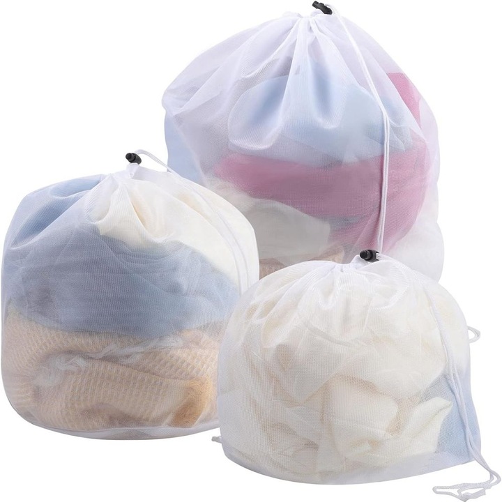 3 buc. sac de rufe din plasa, gaura bruta 60*80+ gaura bruta 50*60+ gaura bruta 40*50, Culoare: Stilul 2
