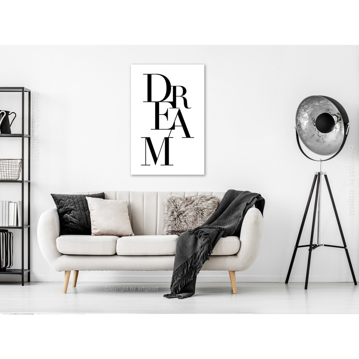 Tablou canvas Artgeist, Premium print - Black Dream, 1 piesa, Vertical - 60 x 90 cm