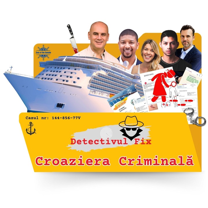 Joc de societate de investigatie si mister cu detectivi, Dosar Detectivul Fix, Caz: Croaziera criminala, Colectia DetectivulFix