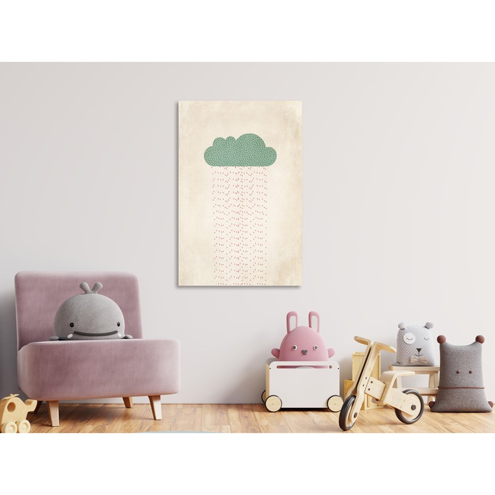 Tablou canvas Artgeist, Premium print - Candy Rain, 1 piesa, Vertical - 60 x 90 cm