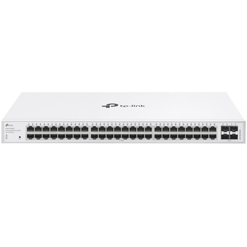 Switch TP-Link Festa FS352G, 48 porturi RJ45 Gigabit, 4 sloturi Gigabit SFP, carcasa metal, rackabil