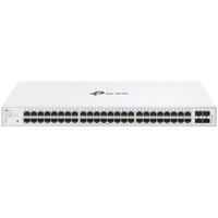 Switch TP-Link Festa FS352G, 48 porturi RJ45 Gigabit, 4 sloturi Gigabit SFP, carcasa metal, rackabil
