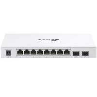 Switch TP-Link Festa FS310GP, 8 porturi Gigabit PoE+, 2 sloturi Gigabit SFP, 61W buget PoE, carcasa metalica