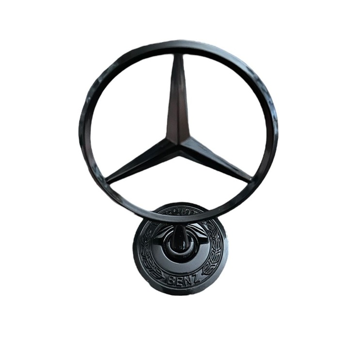 Emblema MERCEDES STAR EMBLEM pe capota, Culoare Negru Mat