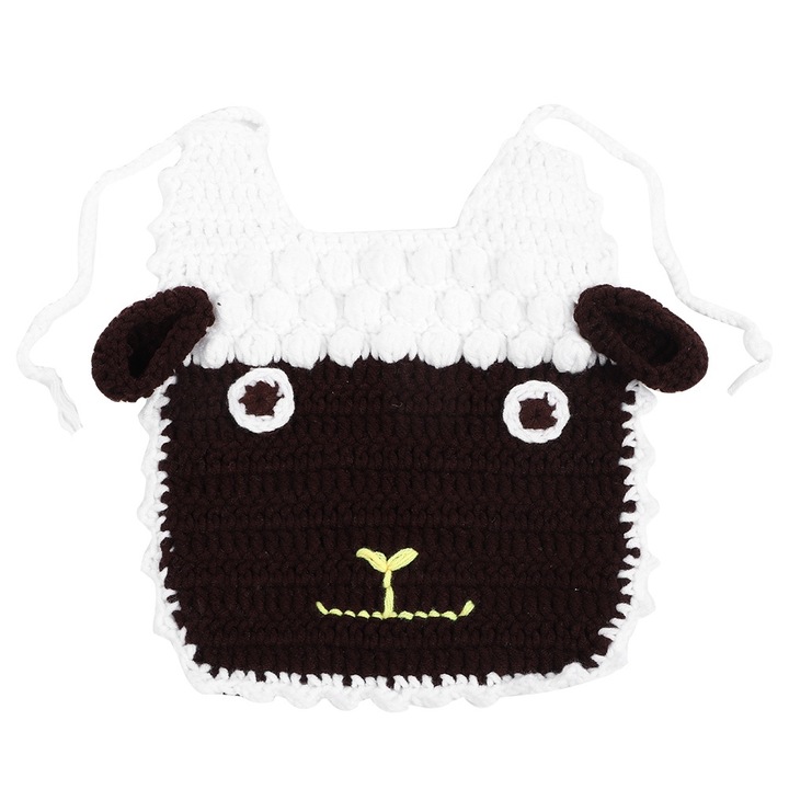 Jormftte kézzel kötött rajzfilmes állatmintás babaelőkék, 0-6 hónapos korig