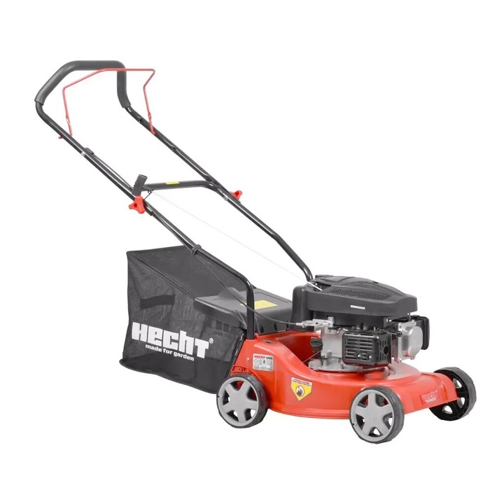 Hecht Benzinmotoros Fűnyíró, 4 ütemű motorral, 79, 8 cm3, 1, 74 LE, 40, 6 cm munkaszélesség, Műanyag ház
