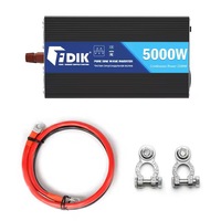 Invertor FDIK, 24V, 5000W, Sinus pur pentru Sisteme de panouri Fotovoltaice, Rulote, camping, camion, autocar, autoutilitara transport