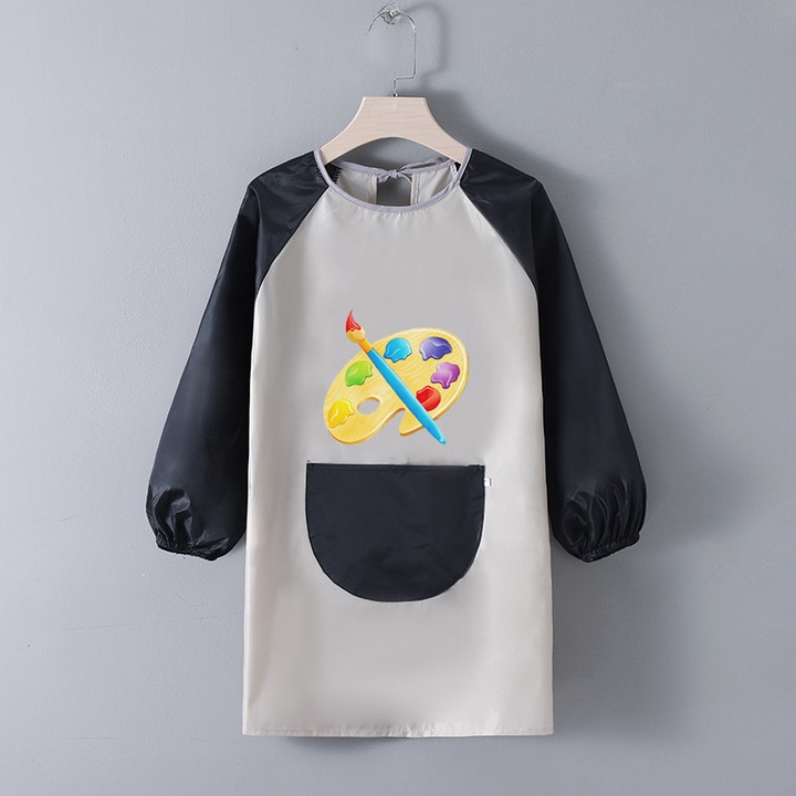 Festőköpeny, unisex Jormftte, vízálló, fekete/szürke