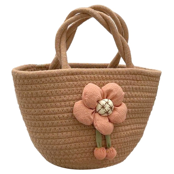 Jormftte női táska, horgolt modell, nagy kapacitású, khaki színű, univerzális méret