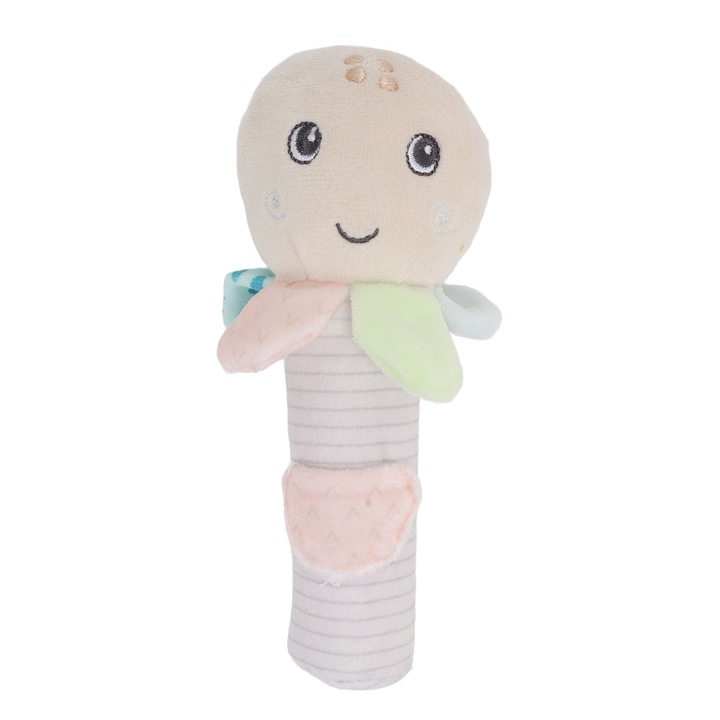 Jormftte csörgő játék babáknak, polip, élénk színek